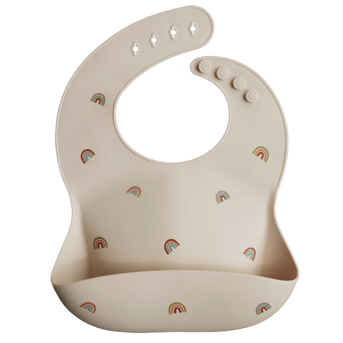 Mushie - Silicone Slab Pattern Rainbow