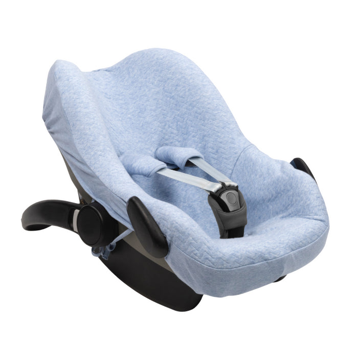 Poetree - Chevron Denim Blue - Autostoelhoes (MaxiCosi)