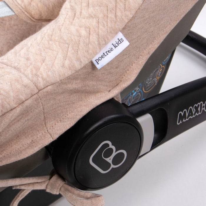 Poetree - Chevron Light Camel - Autostoelhoes (MaxiCosi)