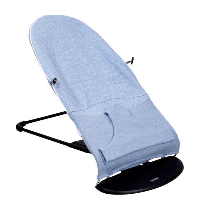 Poetree - Chevron Denim Blue - Beschermhoes voor BabyBjörn wipstoel