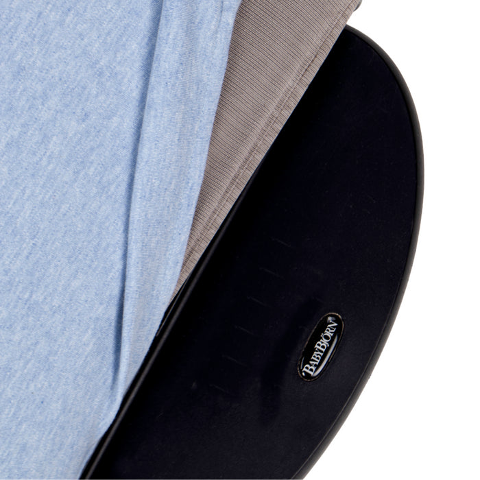 Poetree - Chevron Denim Blue - Beschermhoes voor BabyBjörn wipstoel