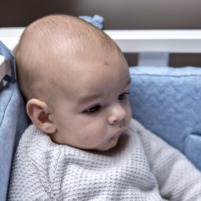 Poetree - Chevron Denim Blue - Box Bumper/ Parc beschermer