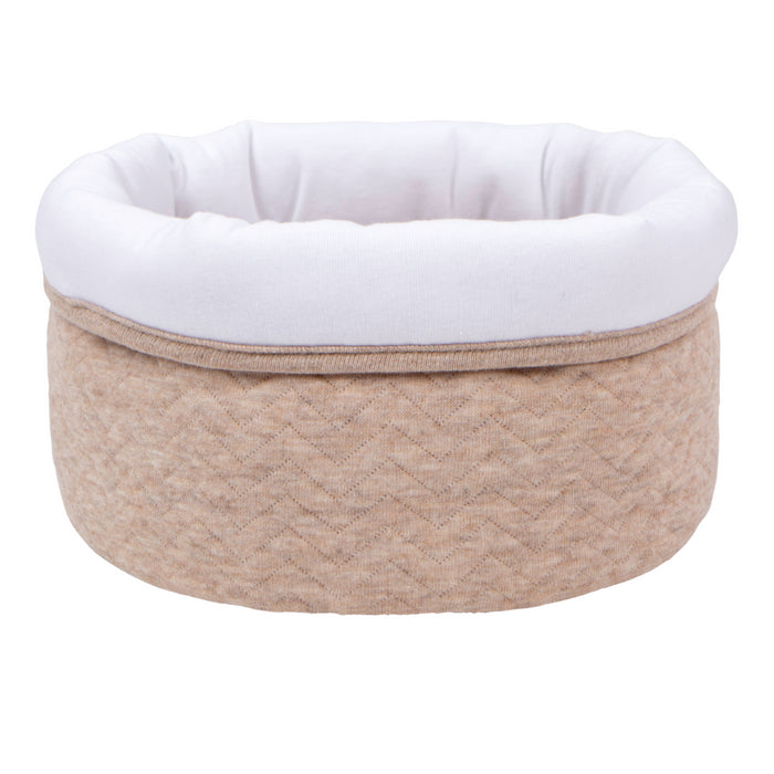 Poetree - Chevron Light Camel - Commode mandje