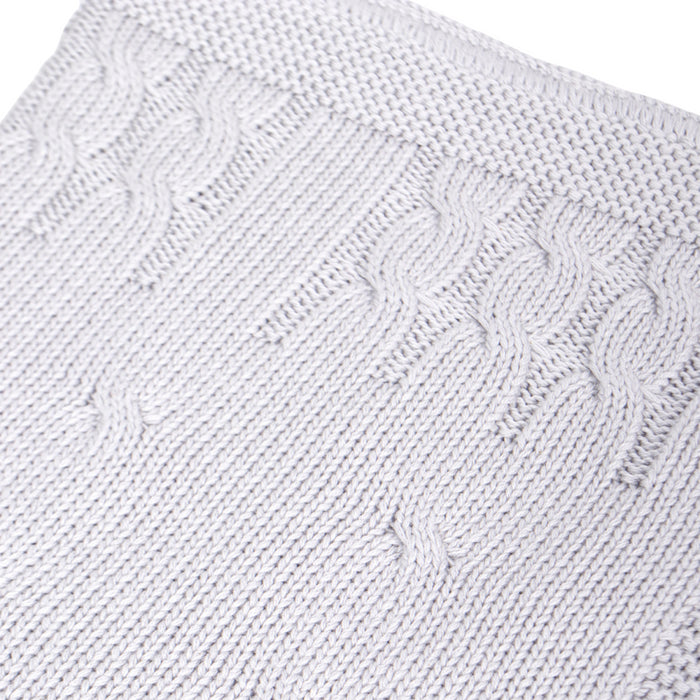 Poetree - Gevoerde deken Chamonix Grey  (100x135cm)