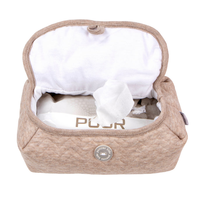 Poetree - Chevron Light Camel - Hoes voor vochtige doekjes