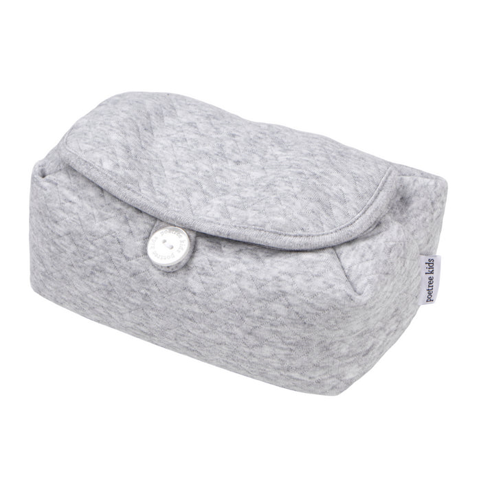 Poetree - Chevron Light Grey Melange - Hoes voor vochtige doekjes