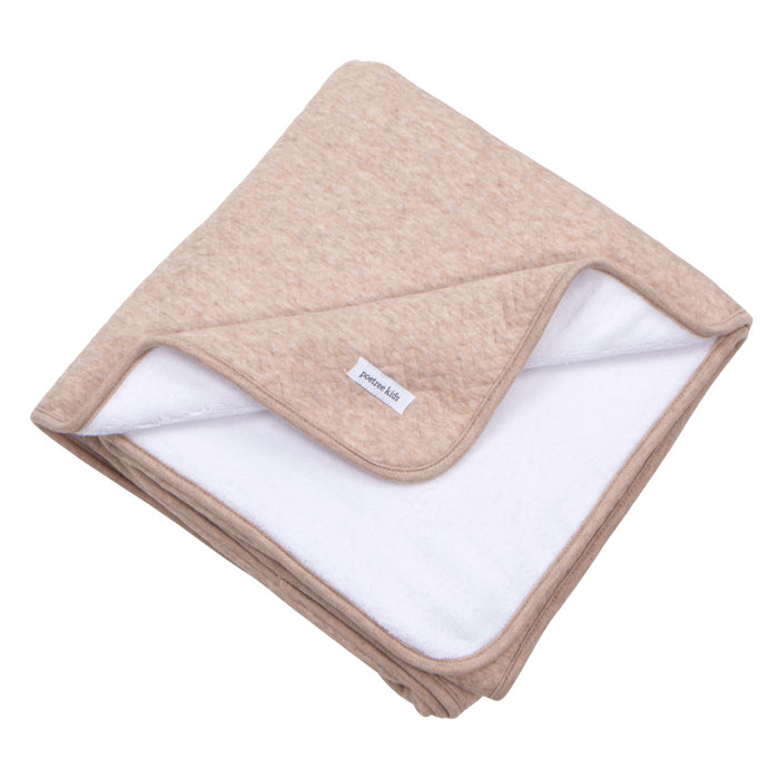 Poetree - Chevron Light Camel - Ledikant deken 100x135cm