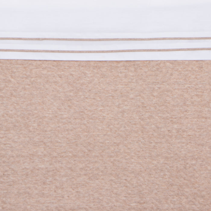 Poetree - Chevron Light Camel - Ledikant laken (110x140cm)