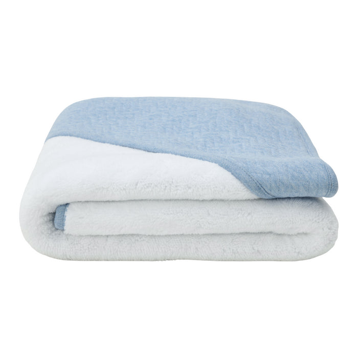 Poetree - Chevron Denim Blue - Omslagdoek (80x80cm)