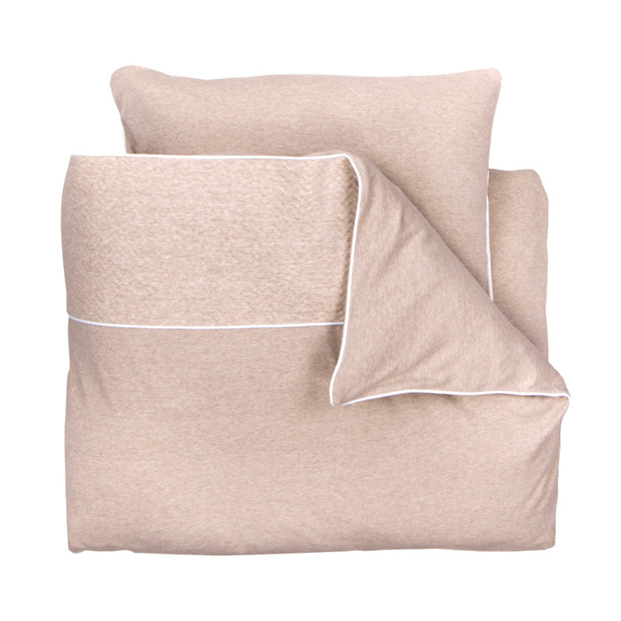 Poetree - Chevron Light Camel - Park Dekbedovertrek & Kussensloop 80X80cm / 40x30cm