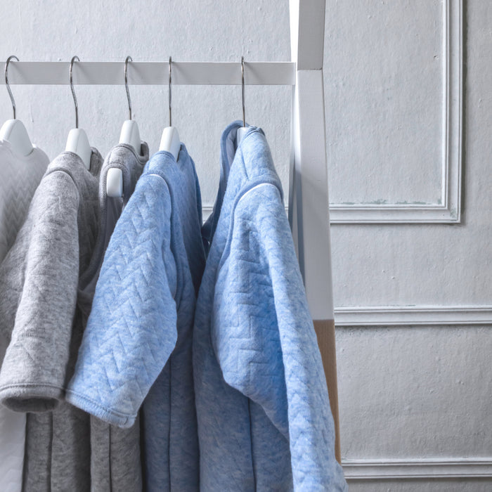 Poetree - Chevron Denim Blue - Slaapzak 70cm (TOG 2,5)