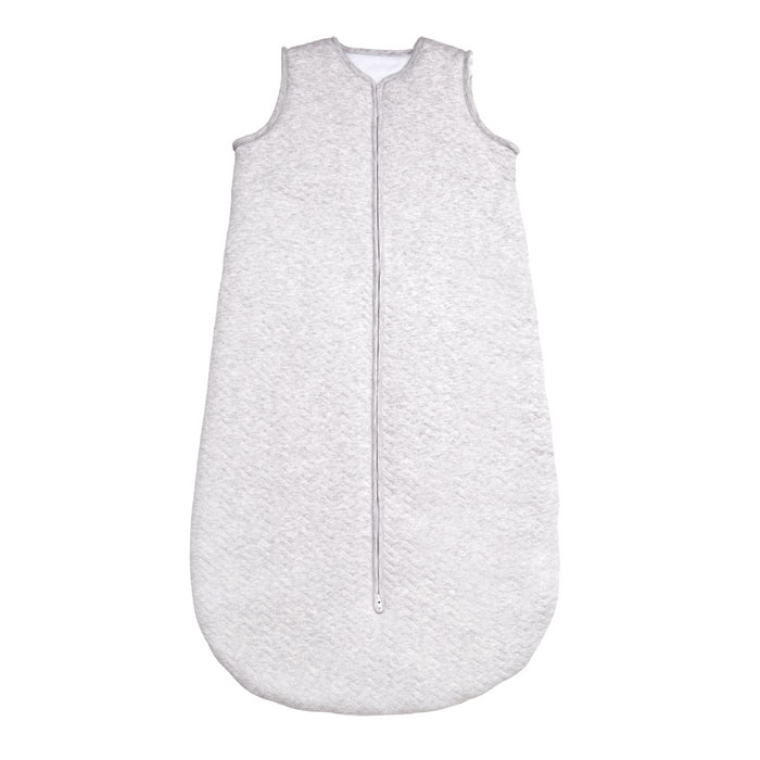 Poetree - Chevron Light Grey Melange - Slaapzak- 90 (6mnd - 2jr.)