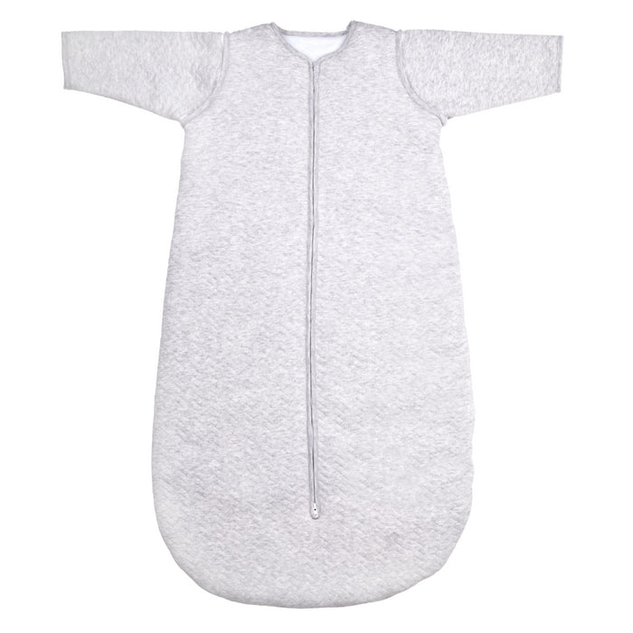 Poetree - Chevron Light Grey Melange - Slaapzak- 90 (6mnd - 2jr.)