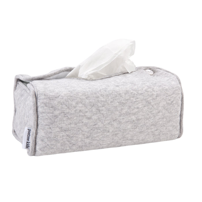 Poetree - Chevron Light Grey Melange - Tissue box hoes (Kleenex)