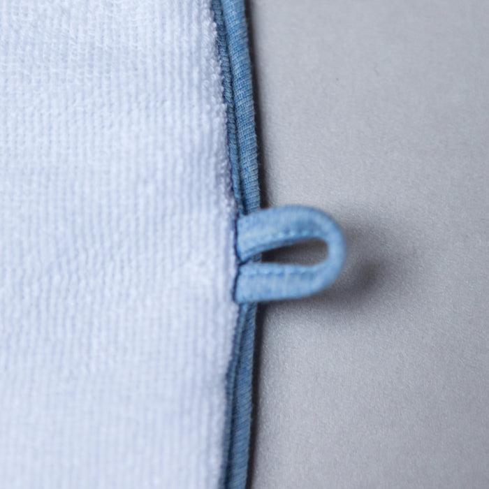 Poetree - Chevron Denim Blue - Verschoonmatje voor onderweg