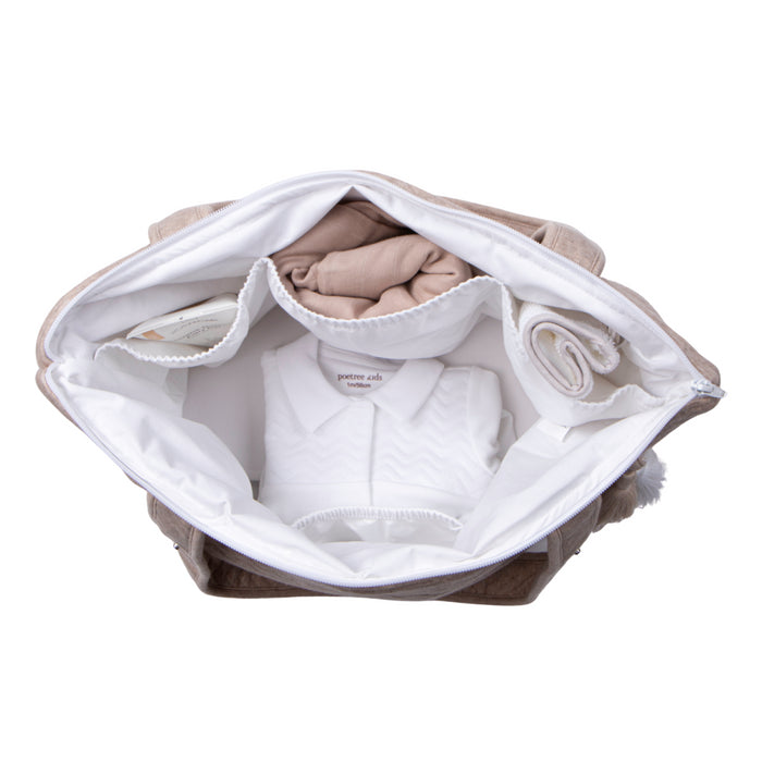 Poetree - Chevron Light Camel - Verzorgingstas /Mommy bag