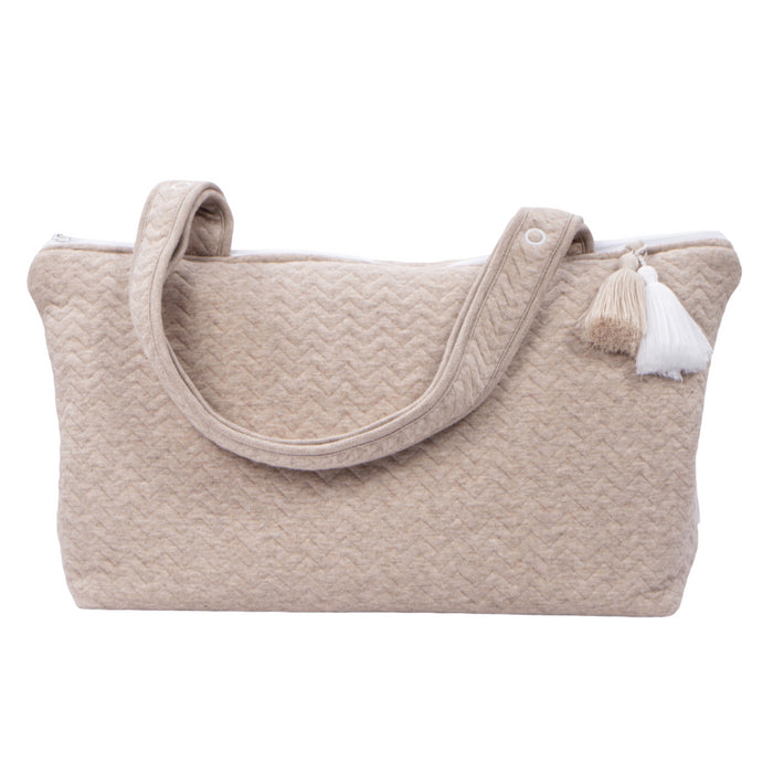 Poetree - Chevron Light Camel - Verzorgingstas /Mommy bag