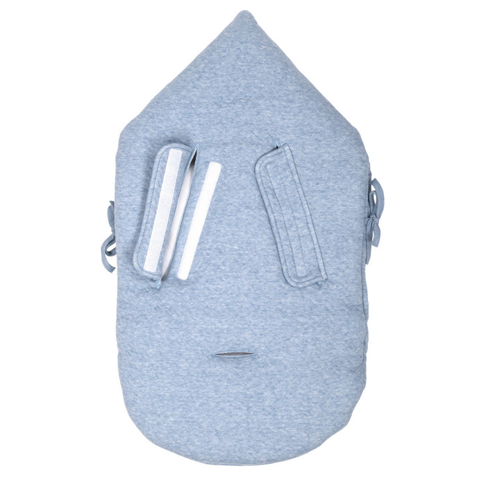 Poetree - Chevron Denim Blue - Voetenzak/Engelennestje 5-punts gordel