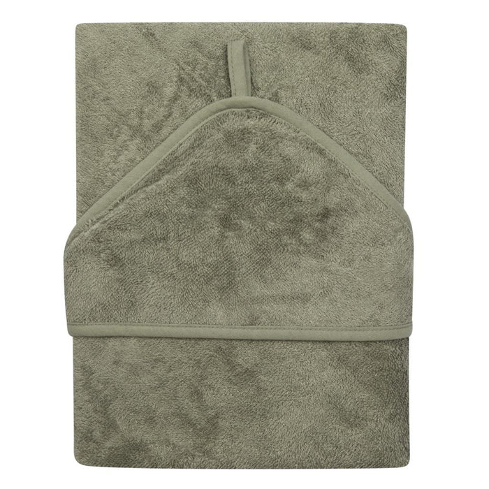 Timboo - HOODED TOWEL XXL (95x95cm) - WHISPER GREEN