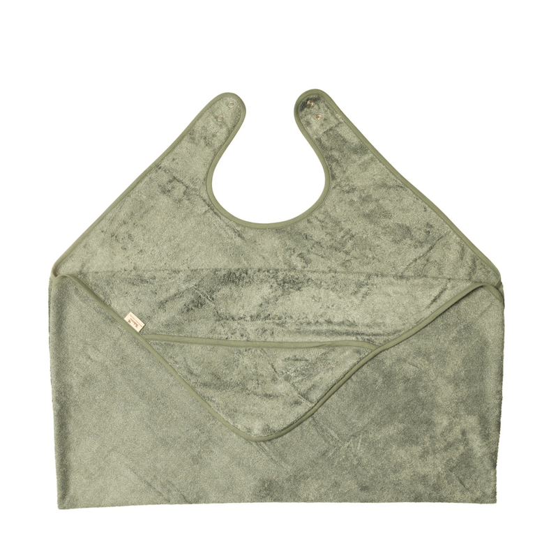Timboo - CUDDLE TOWEL Adult/Baby (98x104cm) - WHISPER GREEN