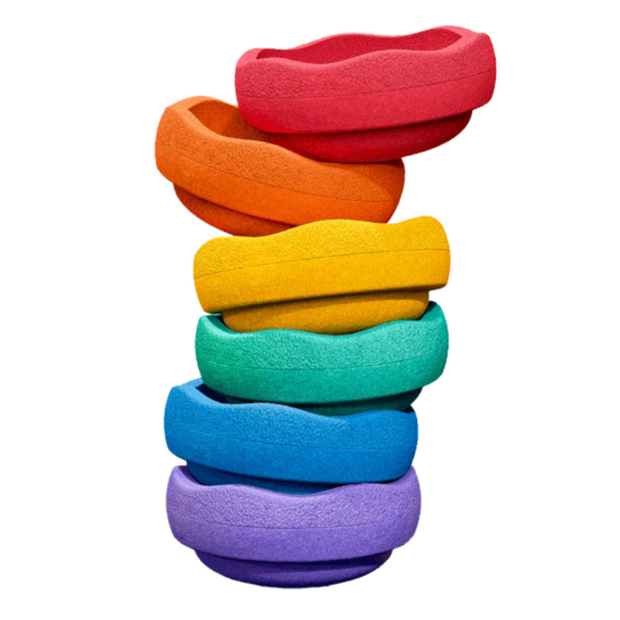 Stapelstein - Classic Rainbow - 6 stuks