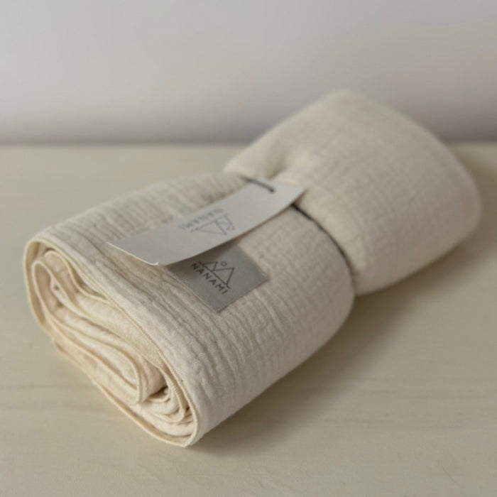Nanami - Swaddle 100 x 135 cm | bio mouseline latte/beige