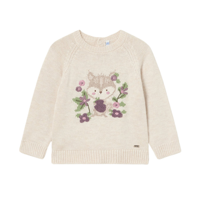 Mayoral - Jacquard jumper - Milk H.Orc