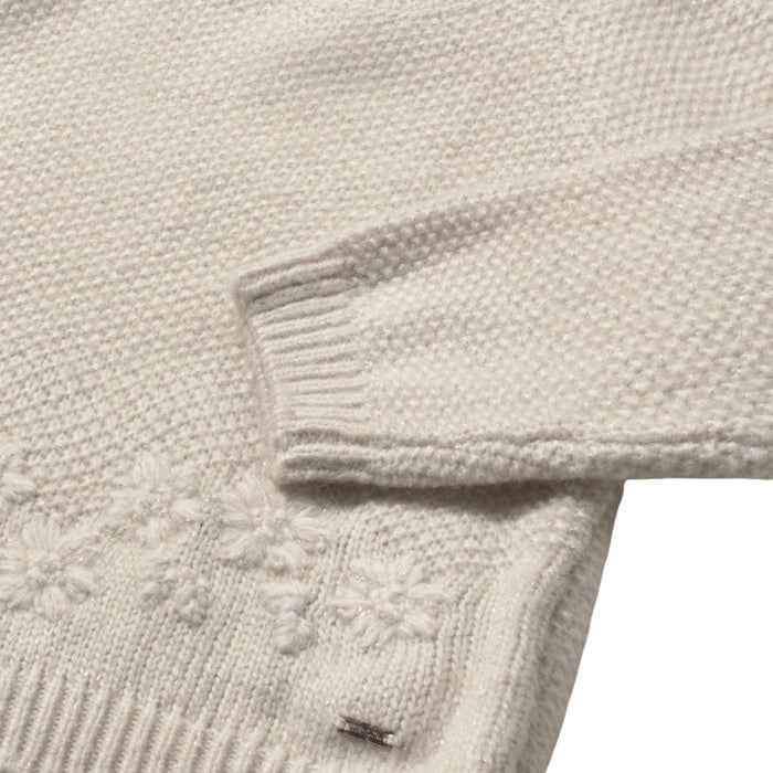 Mayoral - Flower textured jersey Sand