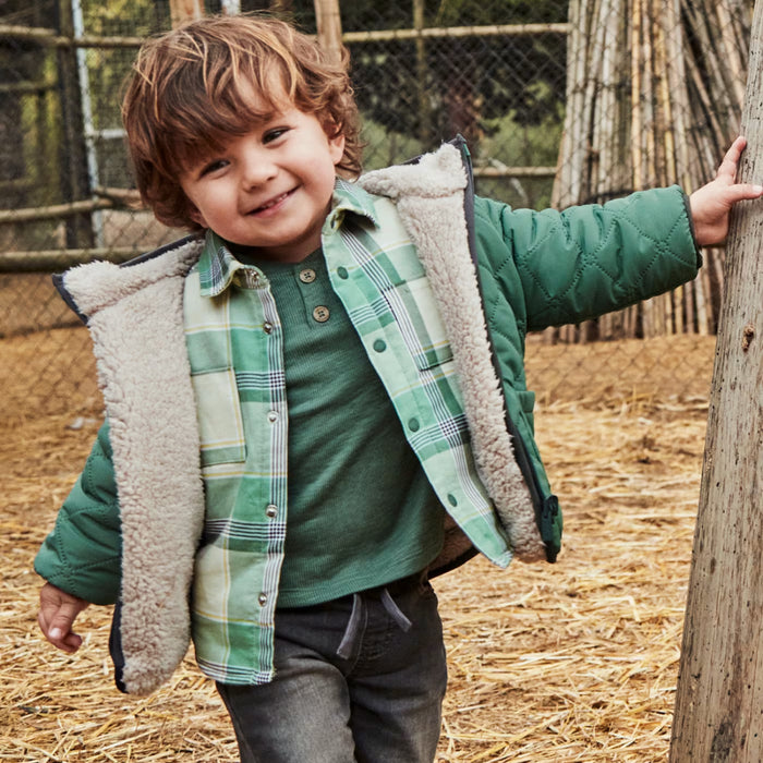 Mayoral - Padded reversible coat Fir