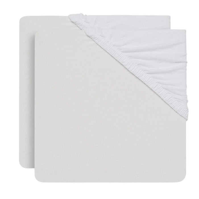 Jollein - Hoeslaken katoen 2-pack 60x120cm - Wit