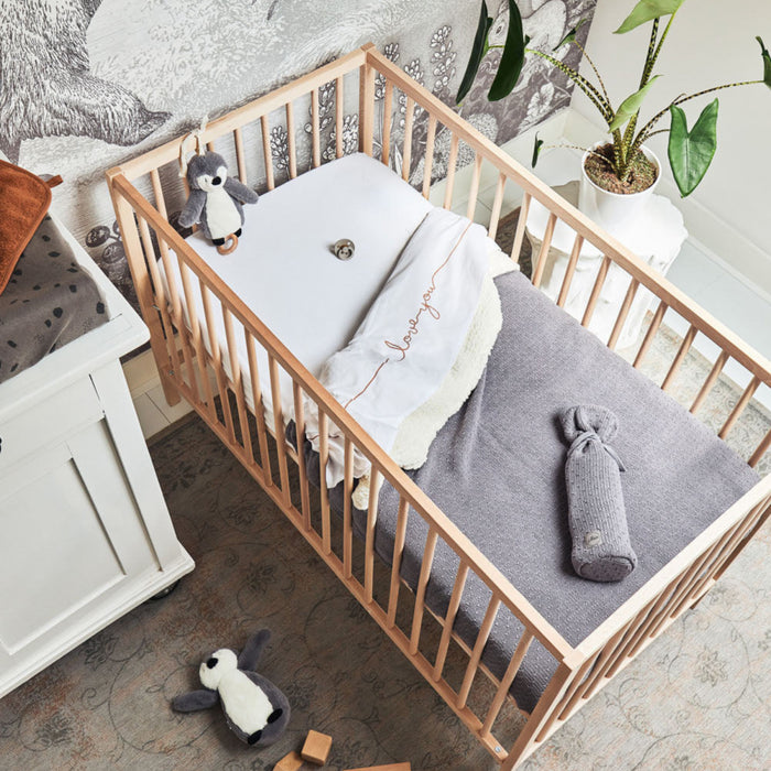 Jollein - Hoeslaken katoen 2-pack 60x120cm - Wit