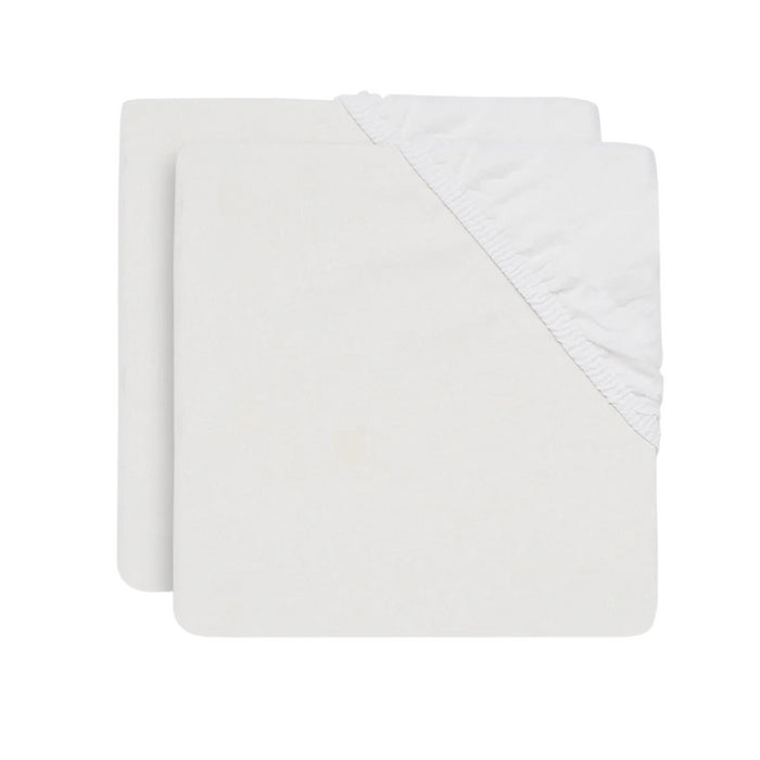 Jollein - Hoeslaken katoen 2-pack katoen 70x140cm - Wit