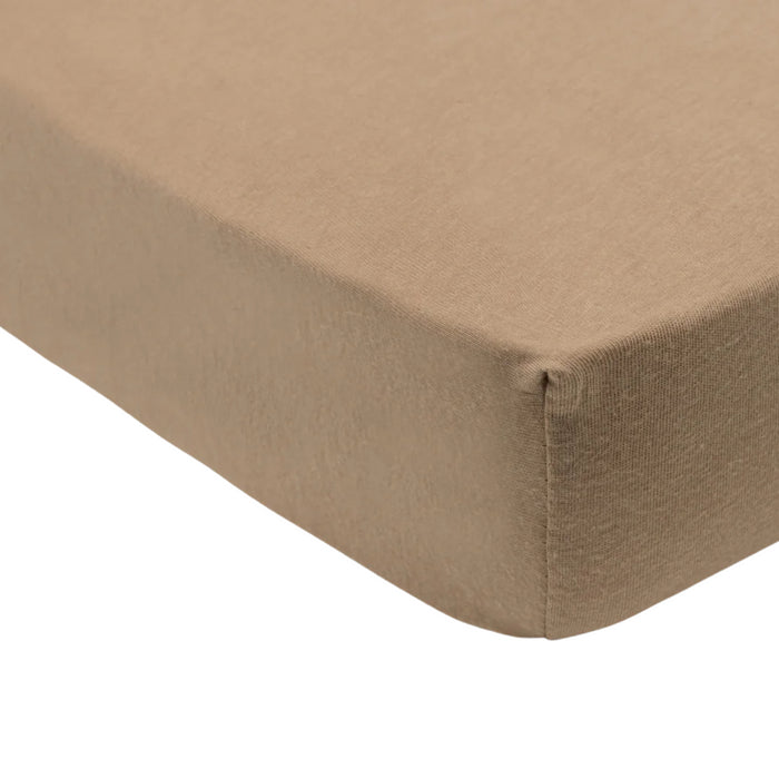 Jollein - Hoeslaken katoen 2-pack 60x120cm - Sea Green/Ivory