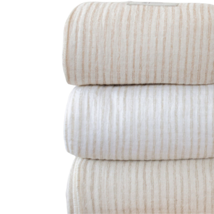 Nanami - Swaddle 100 x 135 cm - Stripe off white