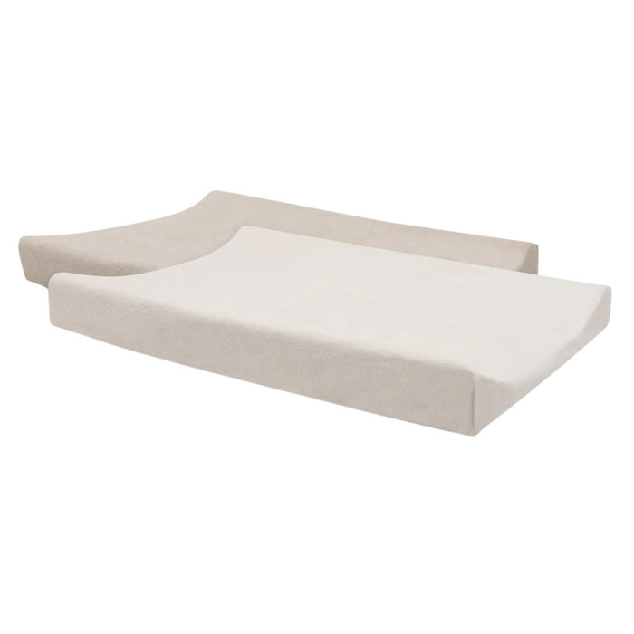 Jollein - Aankleedkussenhoes Badstof 50x70cm Oatmeal/Sand (2P)