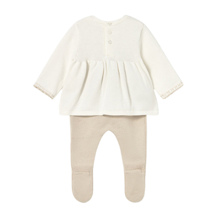 Mayoral - Knit leg warmer set Soy