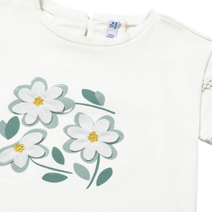 Mayoral - T-shirt met bloemetjes
