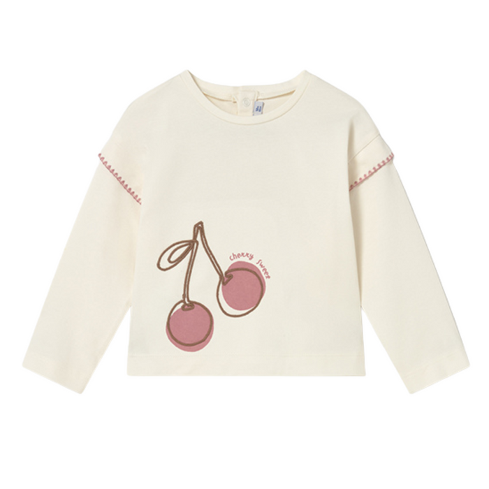Mayoral - T-shirt lange mouwen - Cherry sweet