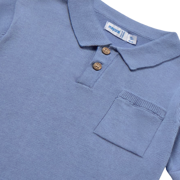 Mayoral - Zachte polo Capri Blue