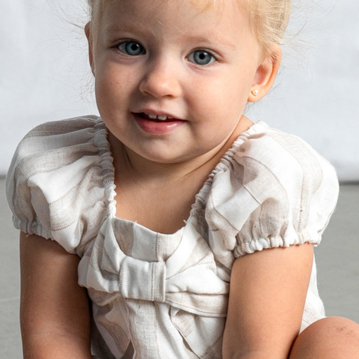 Mayoral - Set van beige gestreepte short met blouse