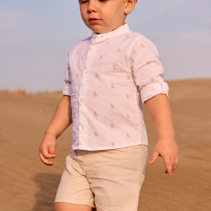 Mayoral - Linnen short - Mixed oat
