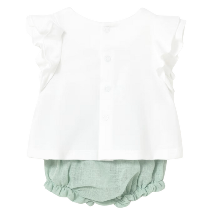 Mayoral - Flower short set - Aqua