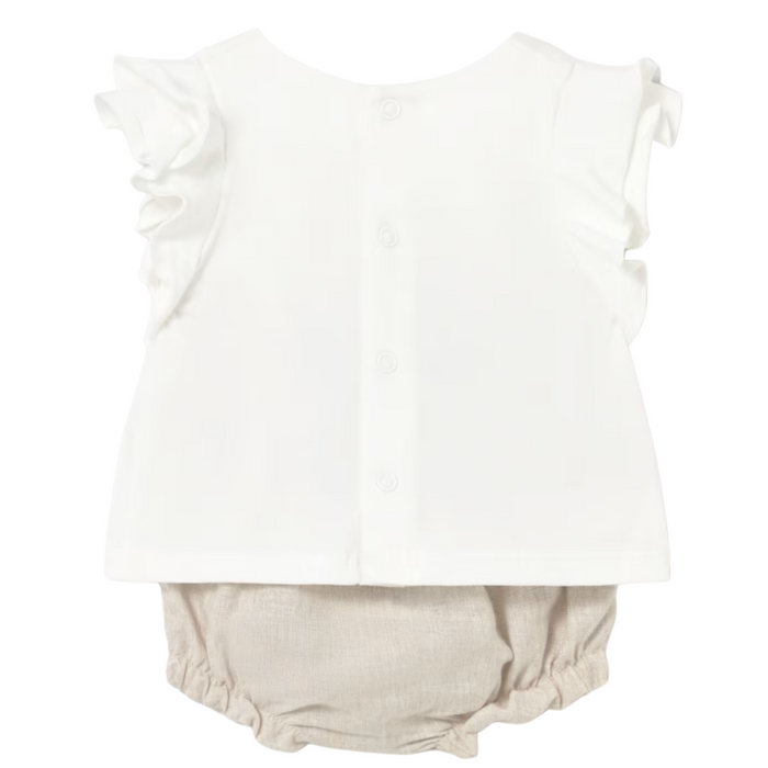 Mayoral - Flower short set - Linnen