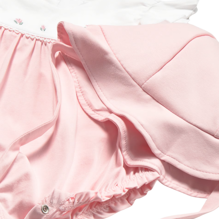 Mayoral - Bloemen romper met mutsje