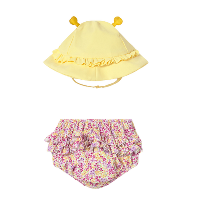 Mayoral - Newborn zwembroekje met zonnehoedje - Roze