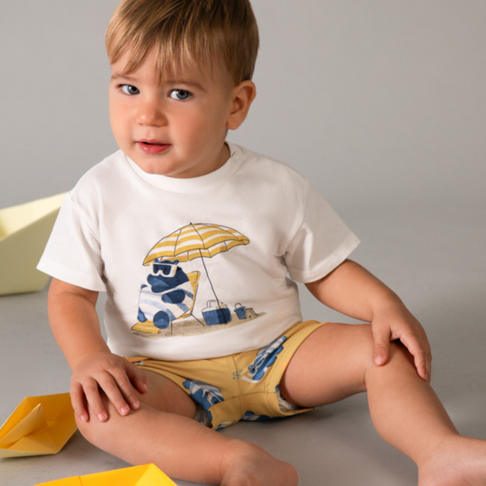 Mayoral - Zwemset met t-shirt - Peach