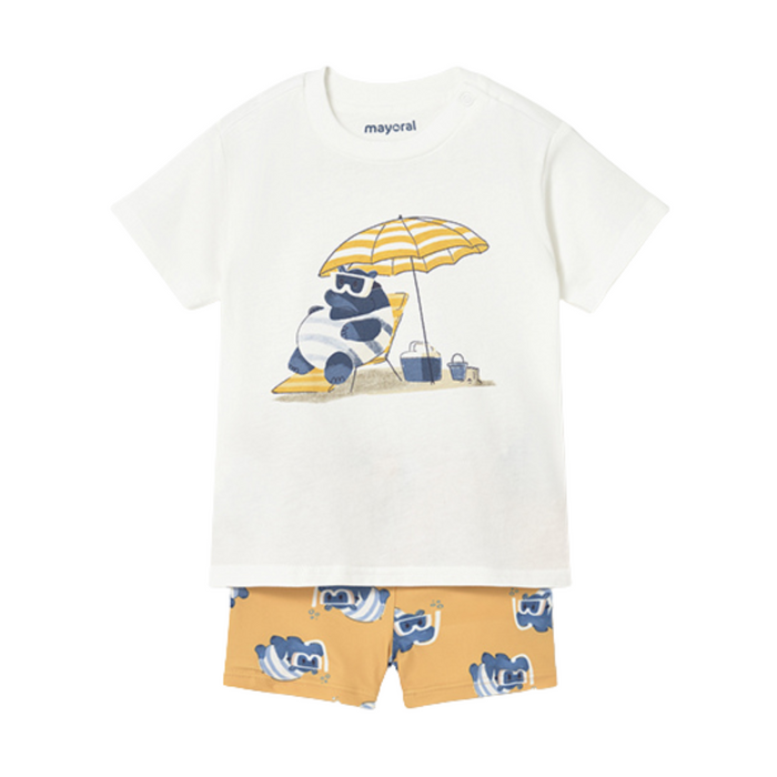 Mayoral - Zwemset met t-shirt - Peach