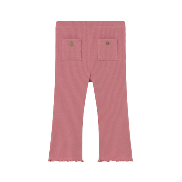 Mayoral - Ribbed and flared leggings - Blush pink
