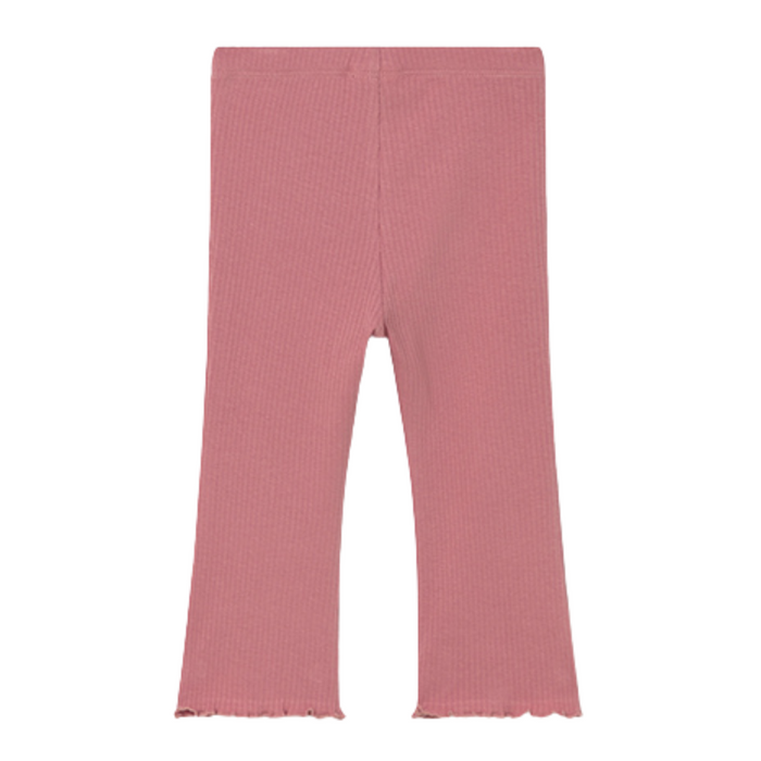 Mayoral - Ribbed and flared leggings - Blush pink