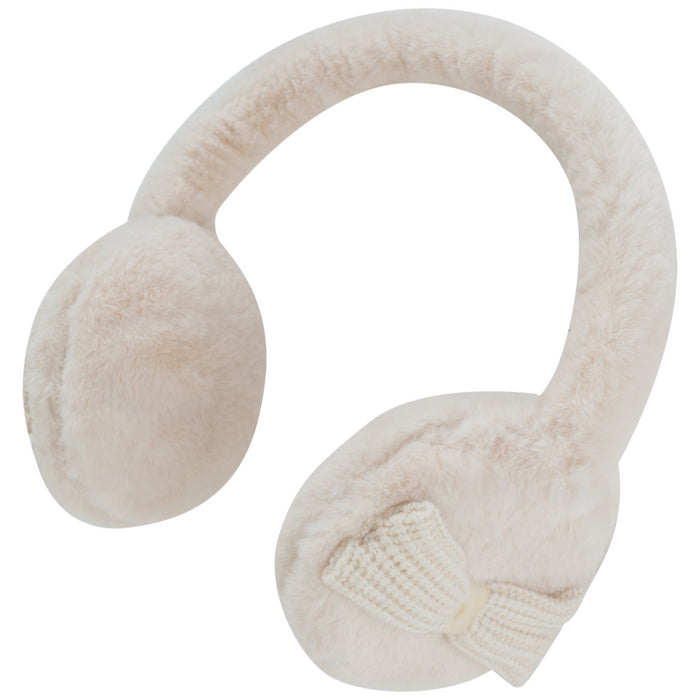 Natini - Earmuffs fur bow cream (one size)